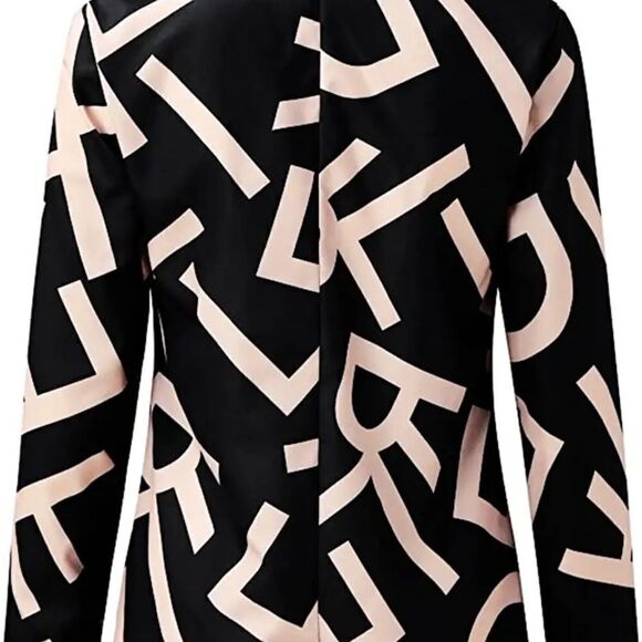 Contrast Print Blouse Long Sleeve 2XL (14) - Picture 2 of 3